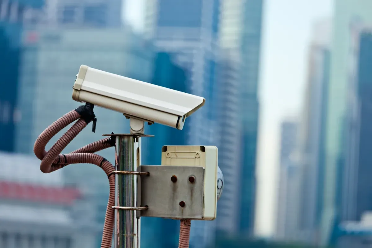 CCTV-Überwachungskamera im Außenbereich