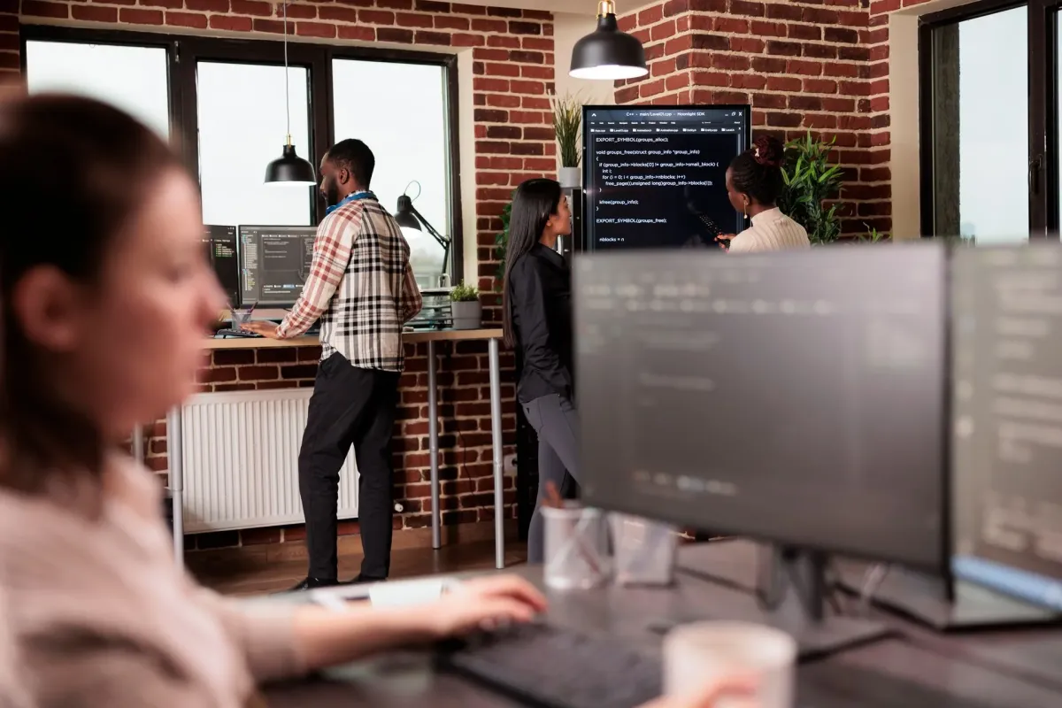 Professionals bei der Zusammenarbeit