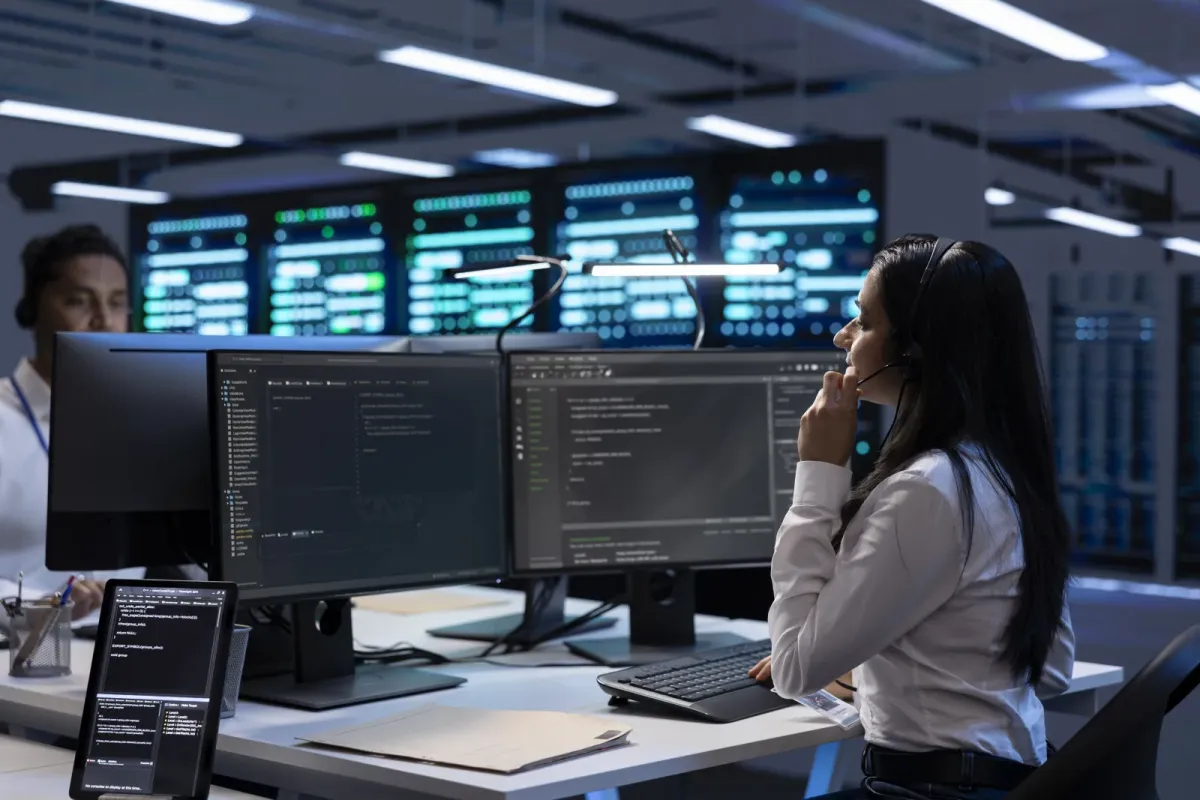 IT-Experten im Rechenzentrum — Disaster Recovery Planung