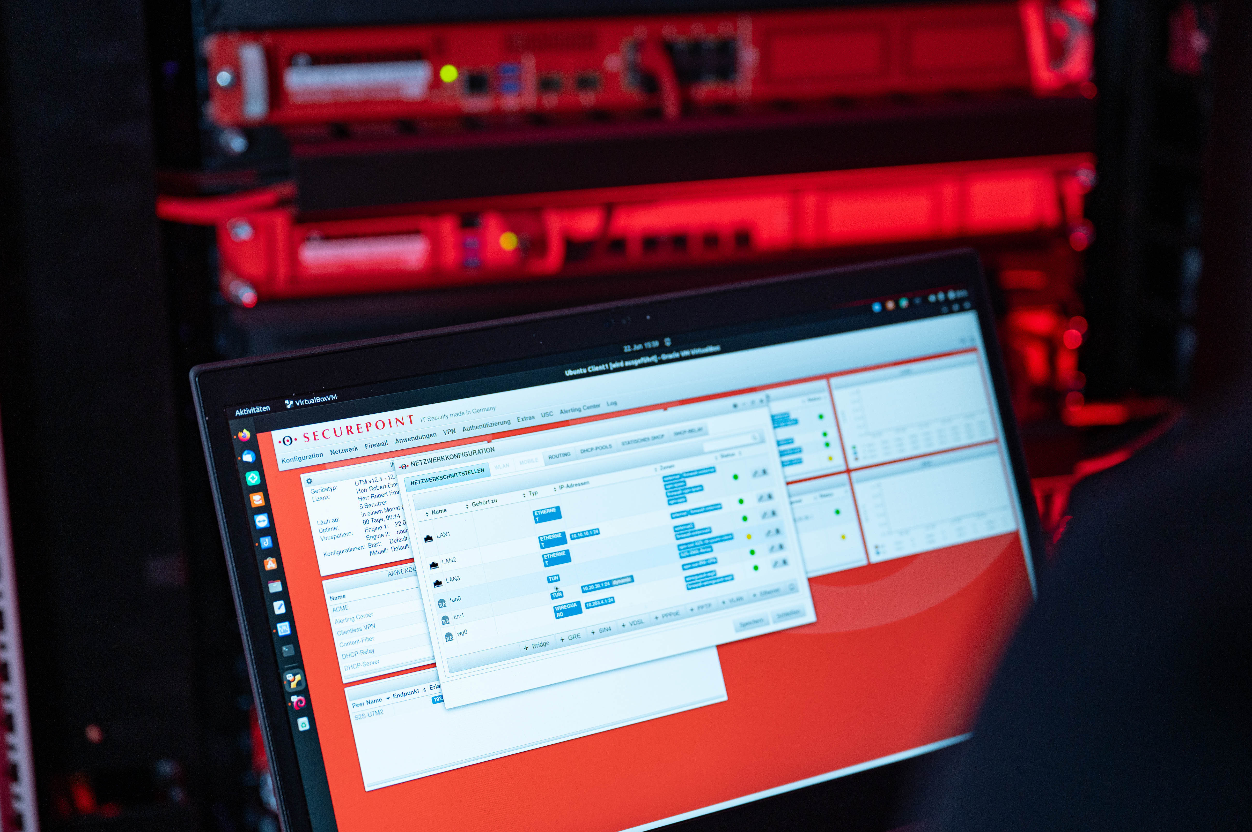 Securepoint UTM Portal — Netzwerkkonfiguration und Firewall-Management