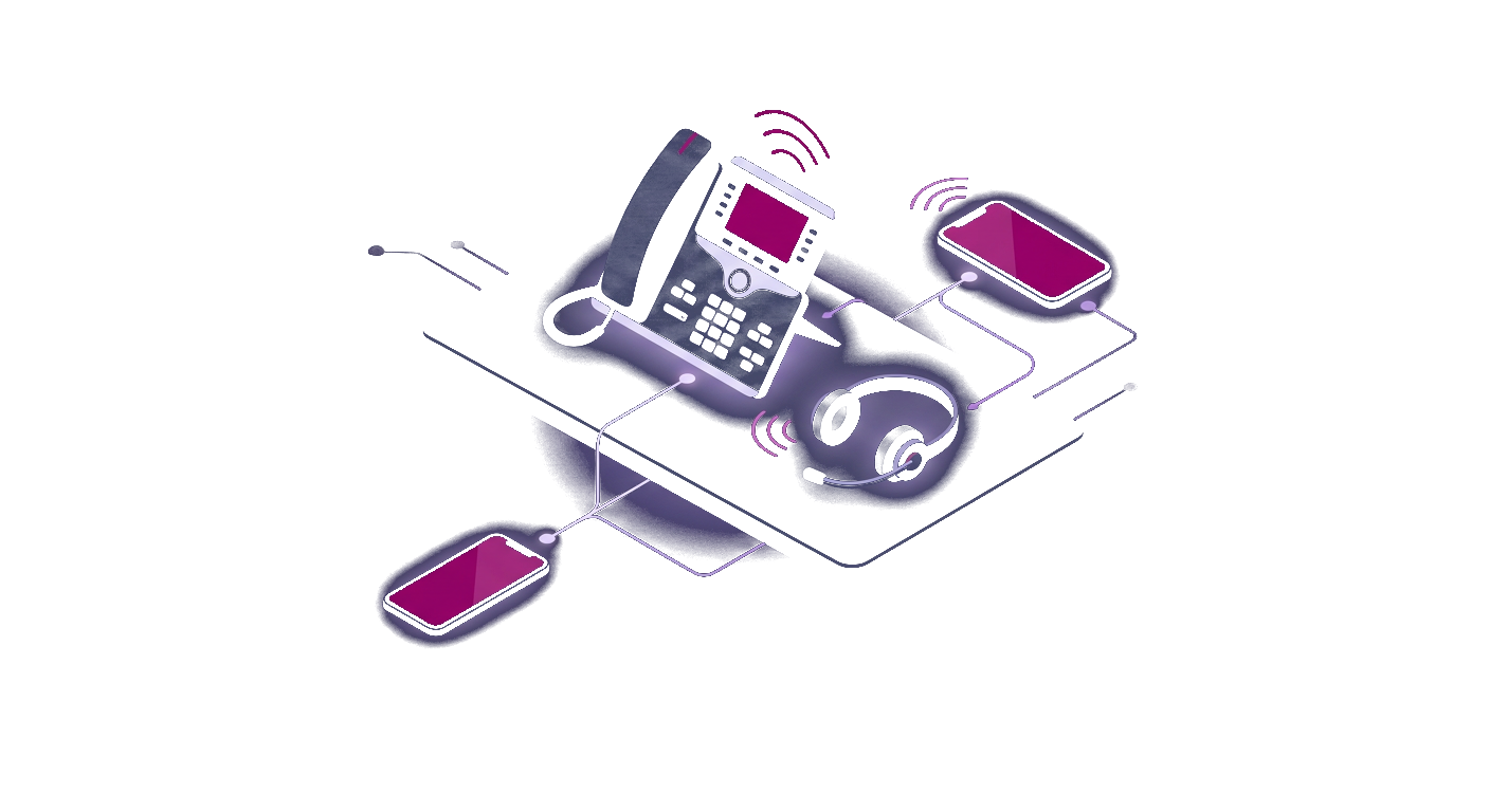 Moderne IP-Telefonie — vernetzte Geräte und Kommunikation